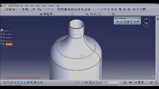 Catia V5 Revolve command tutorial exercise [upl. by Leizahaj]