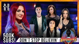 Dont Stop Believin  Journey cover by Halocene ft F211 Violet Orlandi Lauren Babic Cole Rolland [upl. by Trahurn]