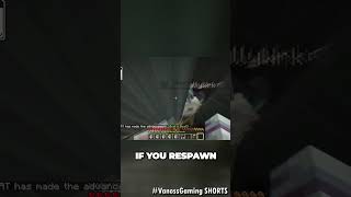 Respawning without a helmet  death vanossgaming minecraft shorts [upl. by Eugeniusz845]