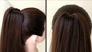 Beautiful Ponytail Hairstyle For Long Hair  High Ponytail For Girls [upl. by Ahsurej]