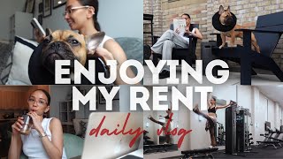 Enjoying my rent daily vlog  work from home  gym  dog mom  ballet [upl. by Willis]