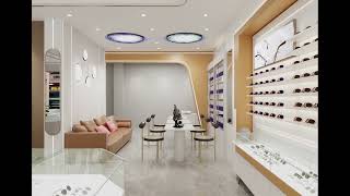 Glasses store design rendering animation [upl. by Ariaet631]