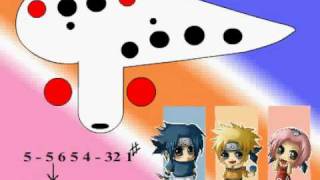 Rising spirit theme from Naruto 12 hole ocarina tutorial [upl. by Mahala]