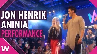 Jon Henrik Fjällgren amp Aninia Live  Melodifestivalen 2017 After Party [upl. by Aranat]