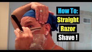 Quick Tutorial Learn How To Shave with a Straight Razorgeofatboy [upl. by Tlevesoor127]