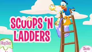 Disney Jr Games  Donald Duck Scoopsn Ladders  Donald Duck Game [upl. by Aleacim]