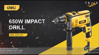 DELI EDL CZ13 E1 IMPACT DRILL [upl. by Chamberlin]