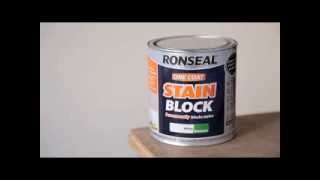 How to Cover Wall Stains with Ronseal Stain Block [upl. by Reffotsirhc]