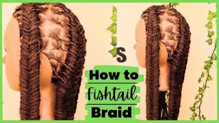 How to do a Fishtail Braid  Easy amp Simple  Dreadlock Hairstyles [upl. by Nidla]