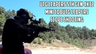 UTG Leapers scope shooting [upl. by Anatnas]