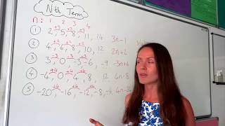 The Maths Prof Sequences nth Term part 1 [upl. by Ivana315]