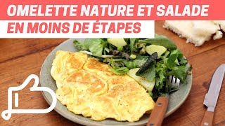 Recette rapide domelette nature et salades 🍳🥗  Cuisine facile et délicieuse [upl. by Adnih]