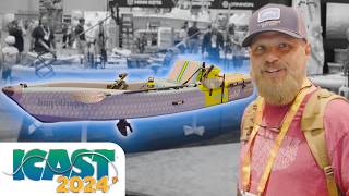 This inflatable pedal powered kayak is CRAZY  ICAST 2024 [upl. by Nerrag]