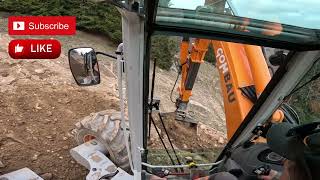 Menzi Muck M3354 How to close an extreme excavation Schreitbagger Spider Excavator [upl. by Daphie]