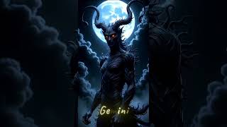 AI draw Zodiak as Night Demon ai aiart trending midjourney demon devil tiktok [upl. by Olmsted]