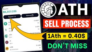 Athene network ATH token sell  Athene network withdrawal  Athene network new update [upl. by Ajet403]