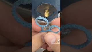 Turning braided thread rings into white gold wedding bands jewellerymaking [upl. by Atinel]