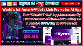 Kyros App Review The Ultimate Auto Affiliate Link Promoter App [upl. by Ylehsa]