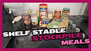 Stockpiling Shelf Stable Emergency Meals foodstockpile stockpile [upl. by Cusack635]