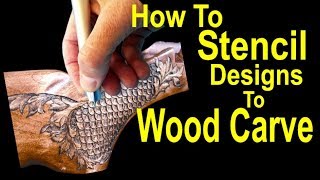 Learn How to Stencil Wood Carving Power Carving 400xs Engraving [upl. by Ree64]