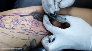 Making of Demonic Portrait Tattoo [upl. by Persian]