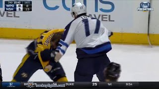 Adam Lowry vs Colton Sissons Nov 14 2015 [upl. by Massie809]