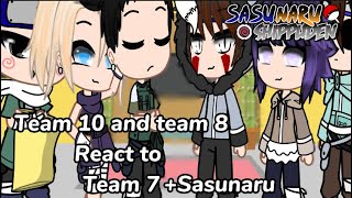 Team 10 and Team 8 react to Team7 SasuNaru [upl. by Jilli]