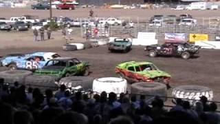 2010 Siskiyou Golden Fair Destruction Derby Part 1 [upl. by Assirram479]