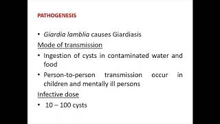 SJCTNC MB508S MEDICAL PARASITOLOGY UNIT II GIARDIA INTESTINALIS [upl. by Jehoash]