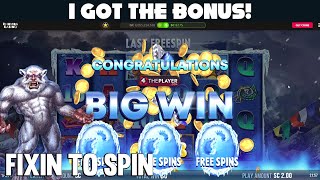 BONUS RETRIGGER BIG WIN on NEW GAME 9K YETI ❄️💰 Chumba Casino [upl. by Aisorbma]