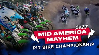 2023 Nitro Circus Midamerica Mayhem Pit Bike Championship [upl. by Aroz]