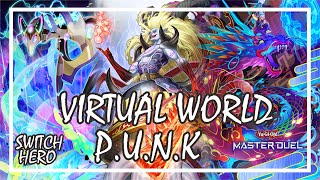 VIRTUAL WORLD FT PUNK POST RECORD OF NOBLE SPIRITS COMBO RANKED GAMEPLAY masterduel yugioh [upl. by Pearline]