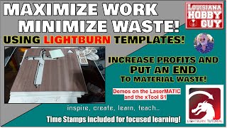 👍How to MAXIMIZE your material in Lightburn without almost NO WASTE [upl. by Lizabeth]