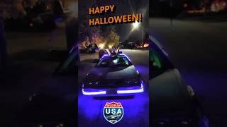 Halloween Animatronic Light Show w Delorean  WARNING Scary Ending Share amp Scare your friends [upl. by Ainwat786]