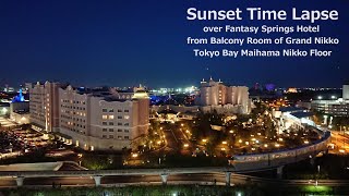 【Fantasy Springs】日の入りタイムラプス／Sunset time lapse【東京ディズニーシー／Tokyo Disney Sea】 [upl. by Ayortal855]