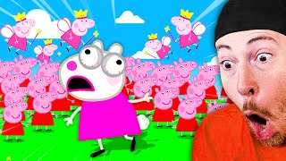 1000 PEPPA PIGs vs 1 Suzy Animation Funny [upl. by Sima]