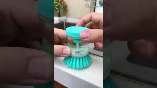 Radhya Gadget । Dish Cleaning Brush with Inbuilt Soap Dispenser for Multipurpose [upl. by Airat]