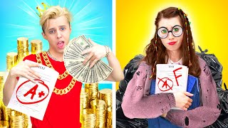 RICH vs BROKE  NORMAL Student vs PRINCIPAL SON  When your Life is UNFAIR by La La Life Musical [upl. by Schechinger670]