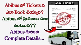 How to book bus tickets in online teluguhow to book bus tickets in AbibusTSRTC [upl. by Nytsyrk]