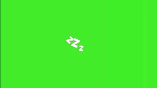 Zzz Effect Video In Green Screen [upl. by Nylcaj]