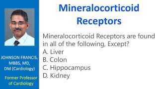 Mineralocorticoid Receptors MCQ [upl. by Anaujait911]