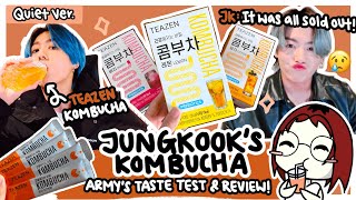 I Tried Jungkooks Kombucha on VLIVE 🍵  BTS 방탄소년단 정국 티젠 콤부차 TEAZEN Kombucha Review amp Unboxing [upl. by Frager543]