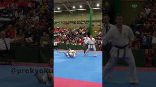 Kuba Pałaszewski Poland knockout 46th British Kyokushin Karate Open 5102024 [upl. by Ainecey956]