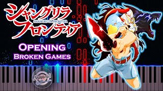 Shangri La Frontier OP Broken Games Piano Cover  Shangri La OP Piano Tutorial [upl. by Chud]