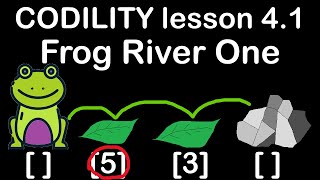 Frog River One in Python and C Codility Lesson 4 [upl. by Akiehsat]