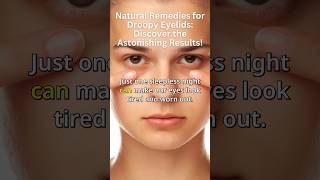 Natural Remedies for Droopy Eyelids Discover the Astonishing Results mimpfifaceyoga [upl. by Driscoll228]