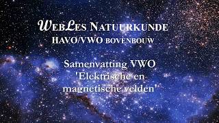 VWO6 Samenvatting Elektrische en magnetische velden [upl. by Malek486]