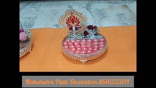 Nakshatra Plate Decorators 8610223114 [upl. by Bernardine]