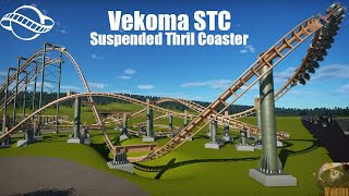 Vekoma Suspended Thrill Coaster  Planet Coaster [upl. by Christensen106]