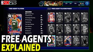 NBA 2k25  Free Agents Explained [upl. by Ymaj319]